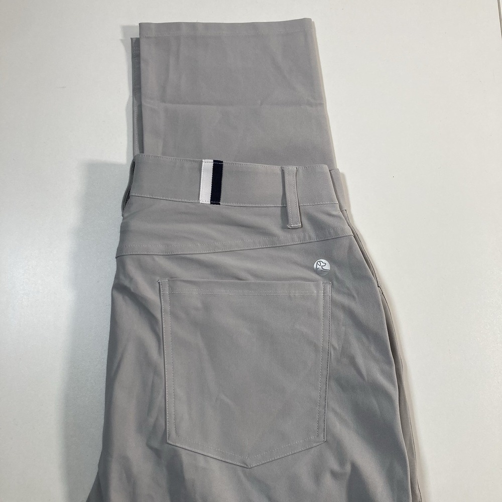 NEW Rhoback Delta Performance Pants 32x34 Gray Golf Stretch Chino NWOT
